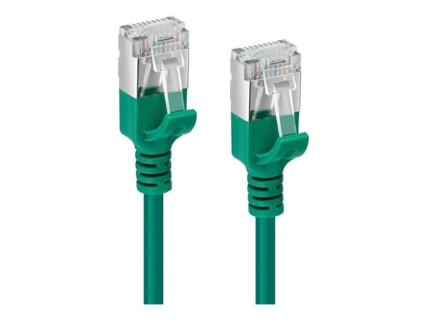MicroConnect - Nätverkskabel - RJ-45 (hane) till RJ-45 (hane) - 1.5 m - U/FTP - CAT 6a - halogenfri, slim - grön