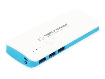 Esperanza EMP106WE Radium, Harmaa, Valkoinen, Universaali, Suorakulmio, 8000 mAh, USB, 5 V