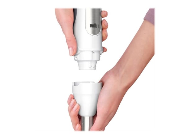 Braun MultiQuick 7 MQ7035IWH, Upotettava sekoitin, 0,6 L, Syke-toiminto, Jäänmurskaus, 1,2 m, 1000 W