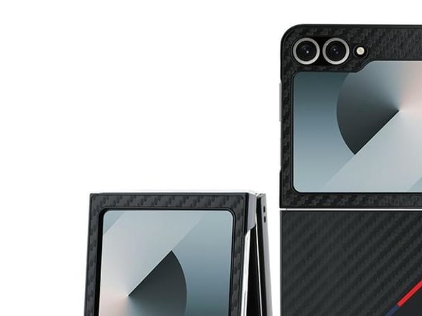Deklas BMW BMHCZF623 PUDTK Z Flip6 F741 hårt skal Carbon Tricolor svart