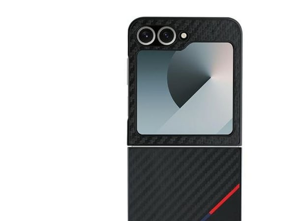 Deklas BMW BMHCZF623 PUDTK Z Flip6 F741 hårt skal Carbon Tricolor svart
