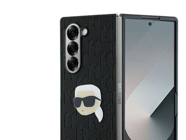 Karl Lagerfeld-skal till Samsung Galaxy Z Fold6 KF002202 svart Saffiano Monogram Head Pin