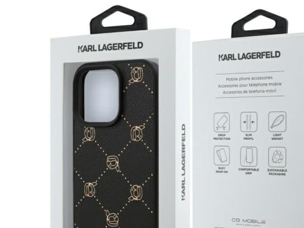 Karl Lagerfeld Karl Lagerfeld Karl Lagerfeld KLHMP16XPGKHPHK iPhone 16 Pro Max 6.9" czarny/musta Magsafe Karl Head Magsafe Karl Head