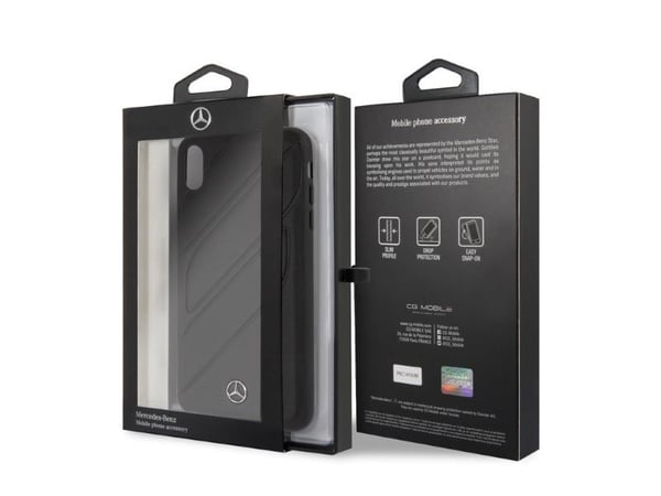 Mercedes MEHCI65THLBK hardcase New Organic I til iPhone XS Max, svart