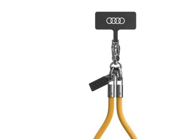 JetWorld Audi universal telefonsnor 28cm 8mm gul/gul AU-HSL8-R8/D1-YW