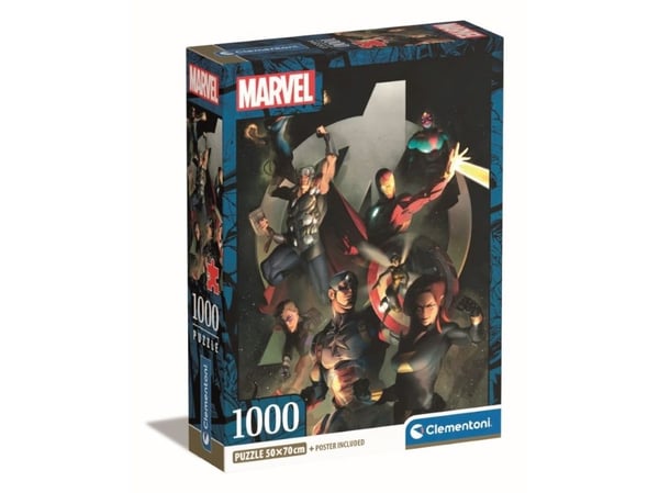 Clementoni Puzzle 1000 elementów Compact Marvel The Avengers (Kostajat) Clementoni Puzzle 1000 elementów Compact Marvel The Avengers (Kostajat)