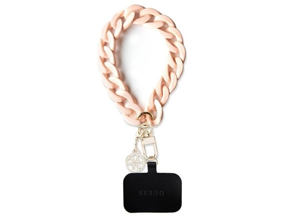 Guess universal big hand strap 4G charm rosa (GUOUCBMC4MP)