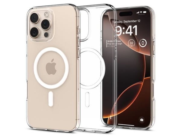 Spigen Liquid Crystal MagFit, Suojus, Apple, iPhone 16 Pro, 16 cm (6.3"), Läpinäkyvä