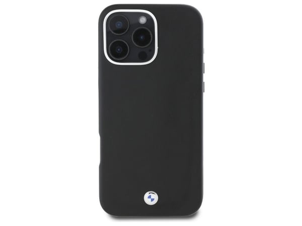 BMW BMHMP16L23 PUFWK Apple iPhone 16 Pro 6,3" svart hardt deksel MagSafe Full Wrapped Metal
