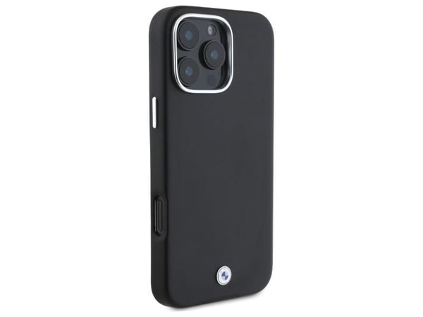 BMW BMHMP16L23 PUFWK Apple iPhone 16 Pro 6,3" svart hardt deksel MagSafe Full Wrapped Metal
