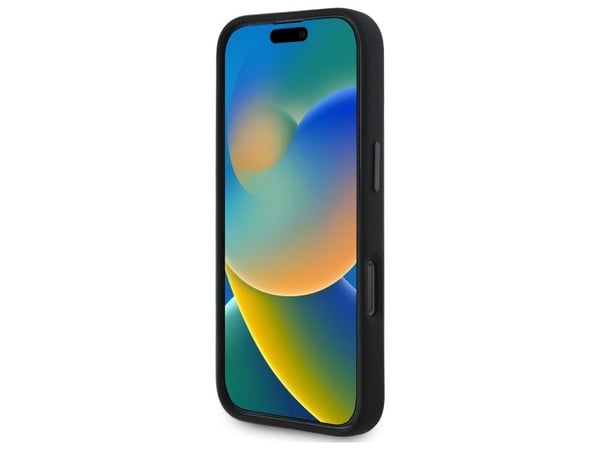 BMW BMHMP16L23SHEB Apple iPhone 16 Pro 6.3" Kotelo Musta Silikoni kuusikulmainen linja MagSafe
