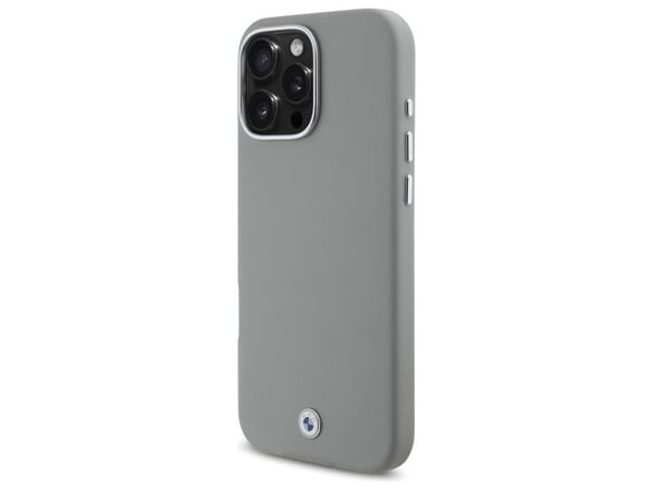 BMW iPhone 16 Pro Max 6,9" hardcase grå/grå med MagSafe i metall, Full Wrapped (BMHMP16X23PUFWG)
