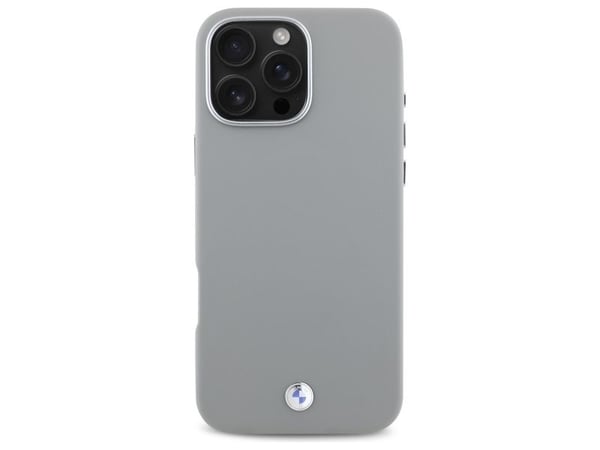 BMW iPhone 16 Pro Max 6,9" hardcase grå/grå med MagSafe i metall, Full Wrapped (BMHMP16X23PUFWG)