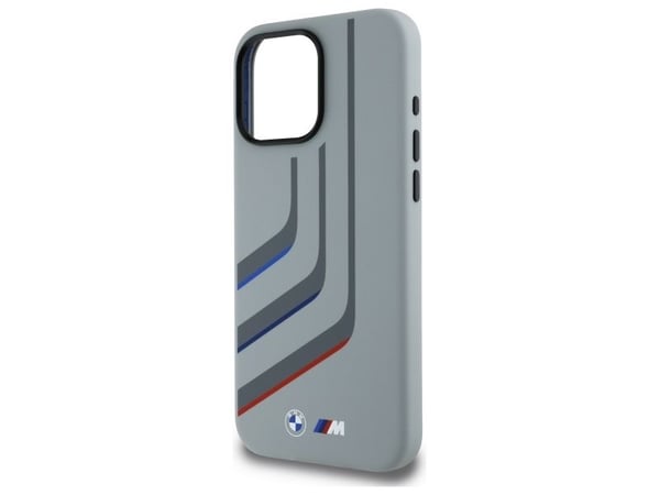 BMW BMHMP16X23SLIG Apple iPhone 16 Pro Max 6.9 "Asia Harmaa Silikoni kääntämällä linjat MagSafe