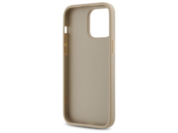 DKNY DKHCP14XPQDSLE Apple iPhone 14 Pro Max 6.7" dėklas telefonui gelsvos spalvos Quilted Stack Logo