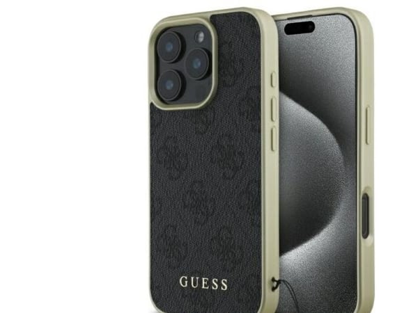 Guess GUHCP16LGF4GGR iPhone 16 Pro 6.3" hardt deksel 4G – Charms Collection (svart)