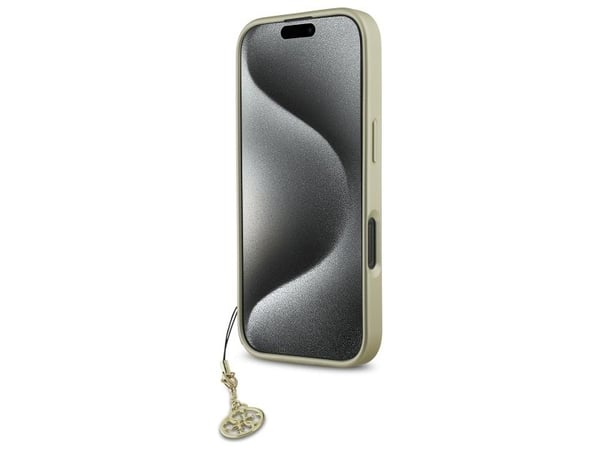 Guess GUHCP16LGF4GGR iPhone 16 Pro 6.3" hardt deksel 4G – Charms Collection (svart)