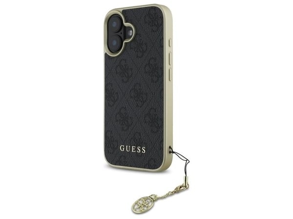 Guess GUHCP16MGF4GGR hårt mobilskal för Apple iPhone 16 Plus 6,7" (svart) - 4G Charms Collection