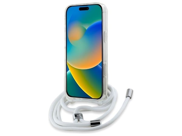 Karl Lagerfeld KLHMP16LHCKHNT Apple iPhone 16 Pro 6.3" dėklas telefonui skaidrus Crossbody IML Karl Head MagSafe