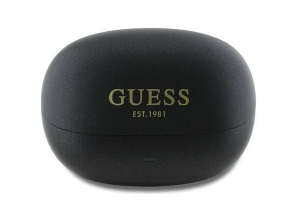 Guess Capsule Printed Logo Bluetooth TWS-hörlurar ANC & ENC + laddningsetui (svart)