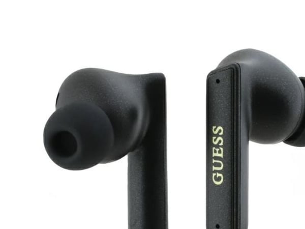 Guess Capsule Printed Logo Bluetooth TWS-hörlurar ANC & ENC + laddningsetui (svart)