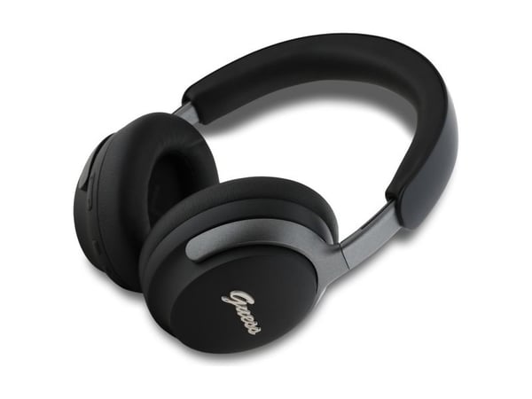 Guess Metal Script Logo - trådløse on-ear Bluetooth-hodetelefoner Bluetooth ANC + ENC (svart)