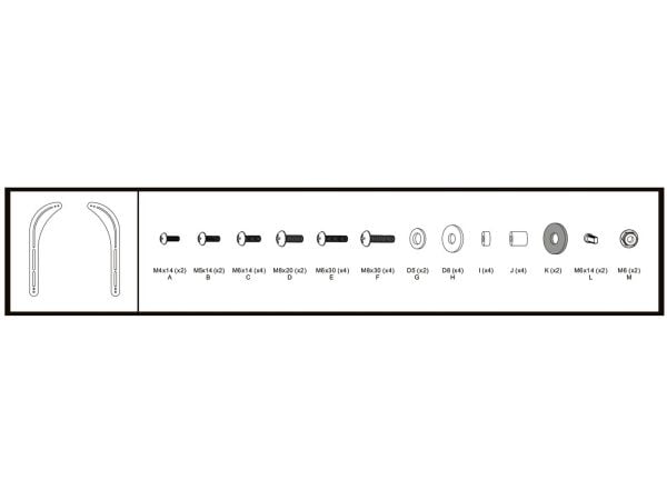 Vivolink VLMSB3270, Tv-kuormitus, 15 kg, Sort, 890 g, 475 mm, 20 mm