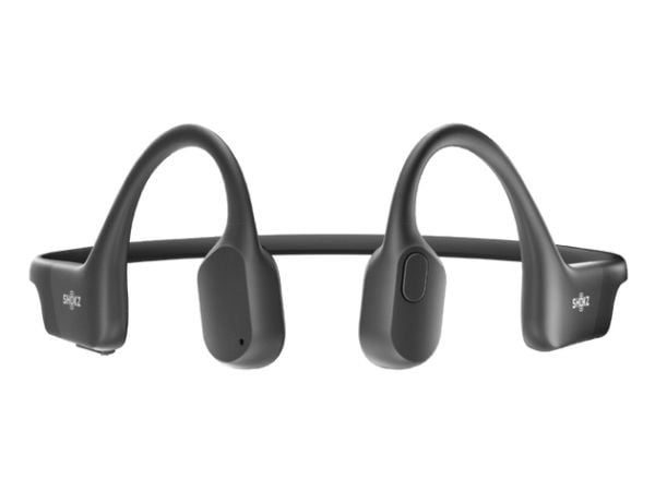 SHOKZ OpenRun Mini - Hodetelefoner med mikrofon - åpent øre - bak-nakken-montering - Bluetooth - trådløs - svart