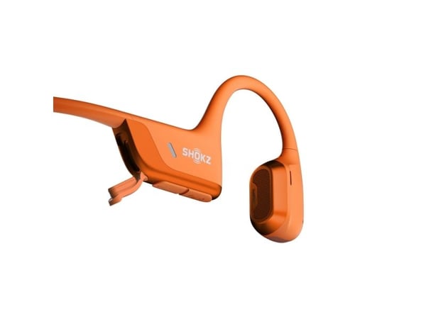 SHOKZ OpenRun Pro 2 Mini - Hodetelefoner med mikrofon - åpent øre - bak-nakken-montering - Bluetooth - trådløs - oransje