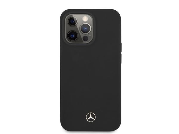 Mercedes Benz Apple iPhone 13 Pro Mercedes silikonetui MagSafe (MEHMP13LSILBK) Svart