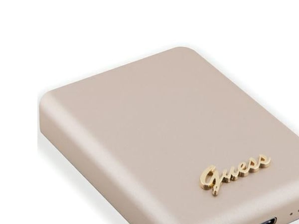 Powerbank Guess Guess Induction Powerbank 15W GUPBM5ALGSGD 5000mAh gull/gull MagSafe Metal Script Logo
