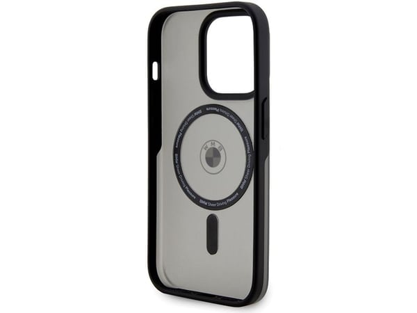 BMW BMHMP15LDSLK iPhone 15 Pro 6,1" svart hårt skal IML Signature MagSafe