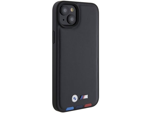 Deklas BMW BMHCP15M22PTDK iPhone 15 Plus / 14 Plus 6,7? svart Leather Stamp Tricolor