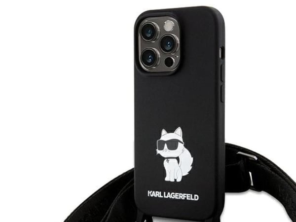 Karl Lagerfeld KLHCP15XSCBSCNK iPhone 15 Pro Max 6.7" kovakotelo lajitelma Ristikkäin silikoni Choupette