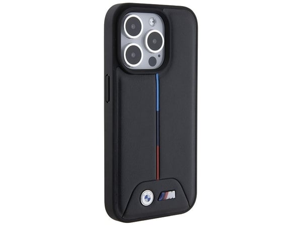 BMW BMHCP15L22 PVTK skal till Apple iPhone 15 Pro 6,1" svart hårt skal Quilted Tricolor