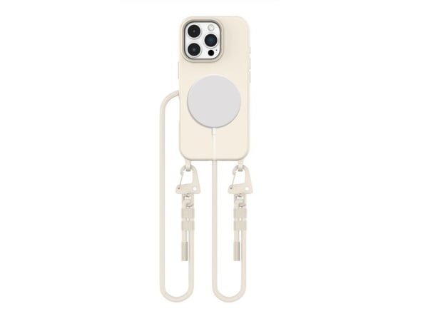 Tech 21 etui til iPhone 16 Pro Max Tech-Protect Magnecklace MagSafe - latte - beige