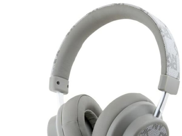 DKNY Bluetooth on-ear-hodetelefoner DKBHM2PCSHLE beige/beige rutete mønster
