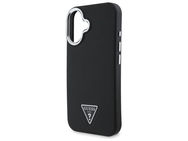 Guess GUHMP16MPGTSPSK Apple iPhone 16 Plus 6.7" dėklas telefonui juodos spalvos hardcase Grained Triangle MagSafe