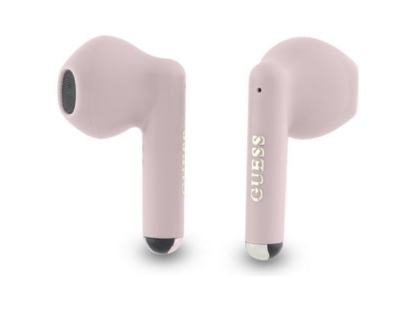 Guess Bluetooth-hodetelefoner GUTWSJ14ESGP TWS + dokking pink/pink Printed Classic Logo