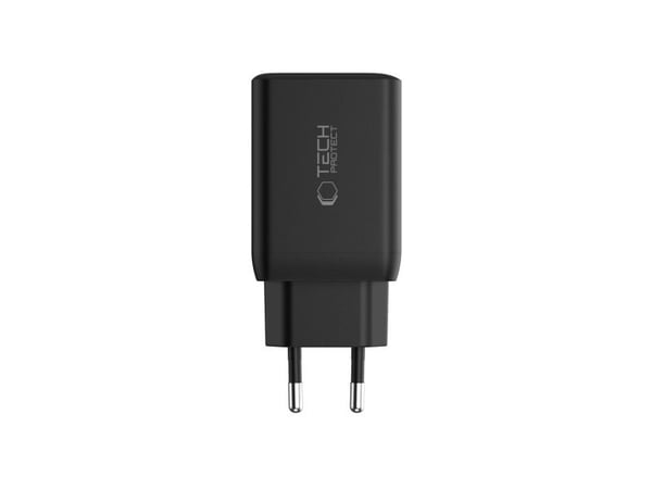 Tech-Protect nettlader NC45W-GAN 2xUSB-C PD45W svart