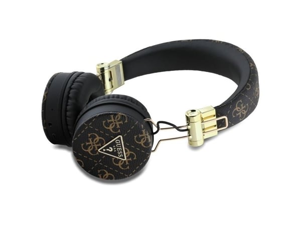 Guess ausinės Bluetooth ENC GUBH70E4PTMK juodos spalvos 4G Triangle Round Shape