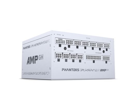 Phanteks AMP GH 750 - Nätaggregat (intern) - helt modulär - ATX12V 3.1 - 80 PLUS Gold - AC 100-240 V - 750 Watt - vit