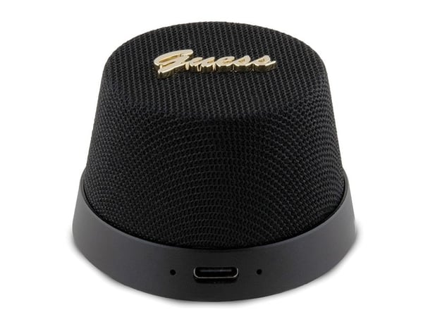 Guess Bluetooth-högtalare GUWSC3ALSMK högtalarställ svart/mörk magnetisk script metall