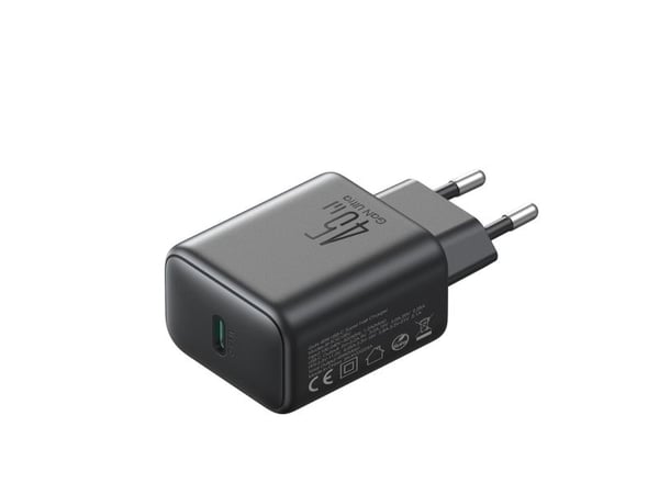 Joyroom JR-TCG13 45W USB-C GaN vegglader, sort