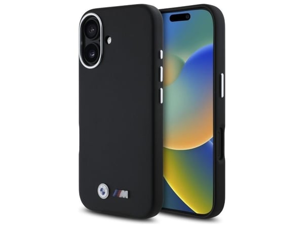 Deklas BMW BMHCP16S23PMWK iPhone 16 6.1" juoda/juodas kovakotelo M Sileä täyskääritty metallia