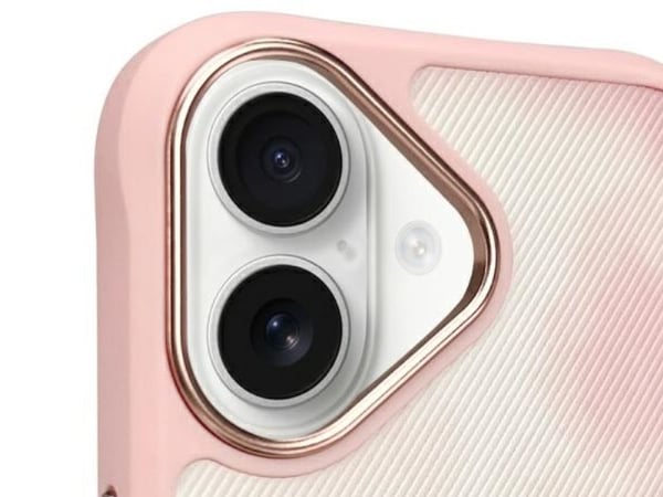 Nimmy Apple iPhone 16 6.1 kotelo vaaleanpunainen Big Eyed Pet 2.0 Kissa