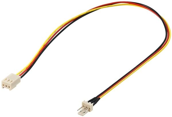 PremiumCord PREMIUMCORD Förlängningskabel för fläkt 3-polig hane - 3-polig hona , 30 cm