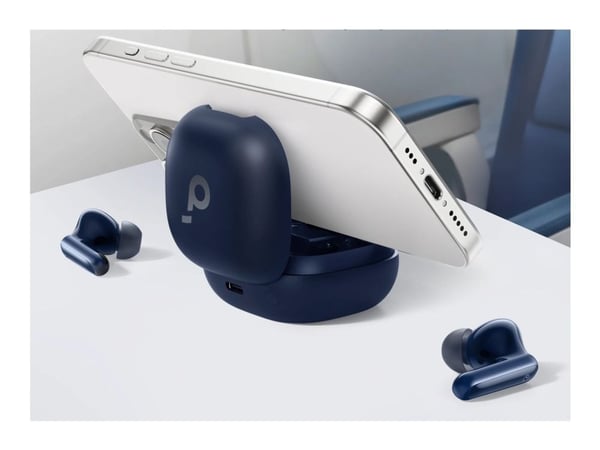 Soundcore P40i - True wireless-hörlurar med mikrofon - inuti örat - Bluetooth - aktiv brusradering - marinblå