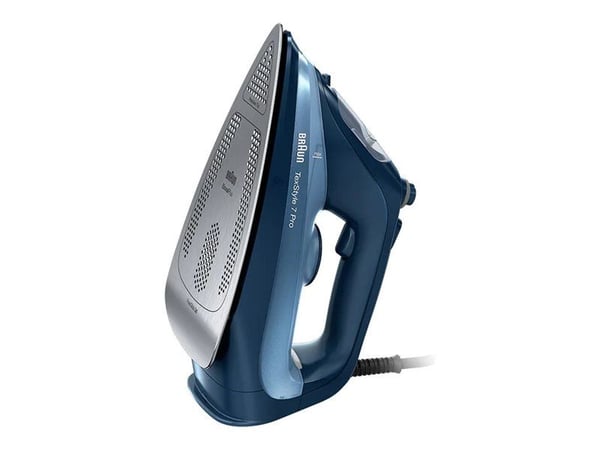Braun TexStyle 7 Pro SI 7160 - Dampstrykejern med automatisk slukking - såleplate: EloxalPlus FreeGlide 3D - 3000 W - blå