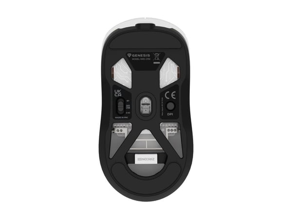 Genesis Zircon 660 - Mus - ultra-lätt, gaming - optisk - 6 knappar - kabelansluten, trådlös - USB-C, 2.4 GHz, Bluetooth 4.0, USB-A, Bluetooth 5.0 -...